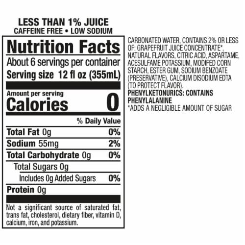 Squirt® Grapefruit Zero Sugar Soda Bottle Perspective: bottom