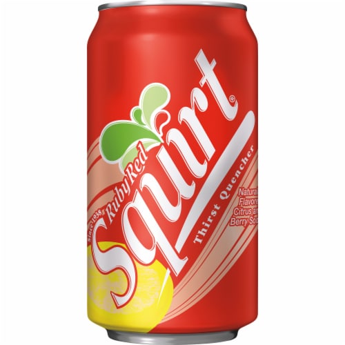 Squirt Ruby Red Naturally Flavored Citrus And Berry Soda Cans 12 Pk