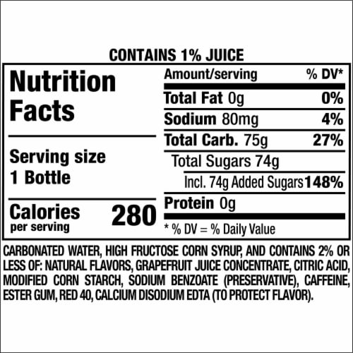 Squirt Ruby Red Citrus Soda Perspective: bottom