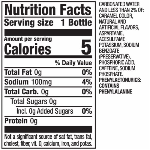 Dr Pepper® Zero Sugar Strawberries & Cream Soda 20 fl oz Bottle Perspective: bottom