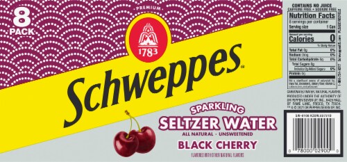 Schweppes® Black Cherry Sparkling Seltzer Water Perspective: bottom