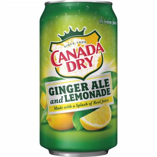 Canada Dry® Ginger Ale and Lemonade Soda Cans Perspective: bottom