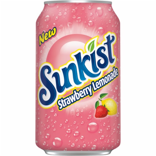 Sunkist® Strawberry Lemonade Soda Cans Perspective: bottom