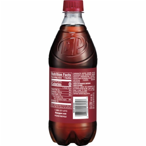 Dr Pepper® Zero Sugar Soda Bottle Perspective: bottom