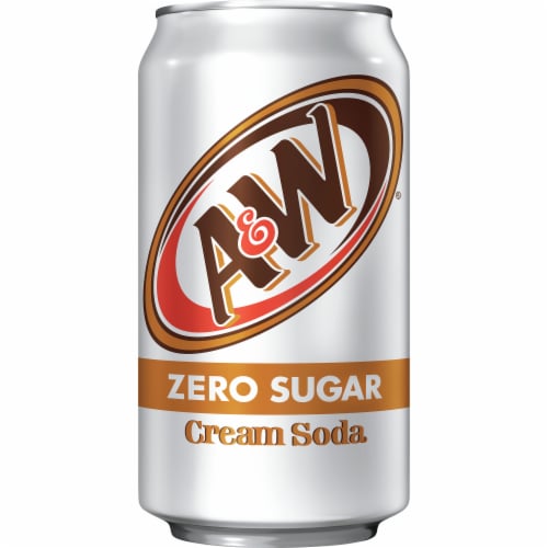 A&W® Cream Zero Sugar Soda Cans Perspective: bottom