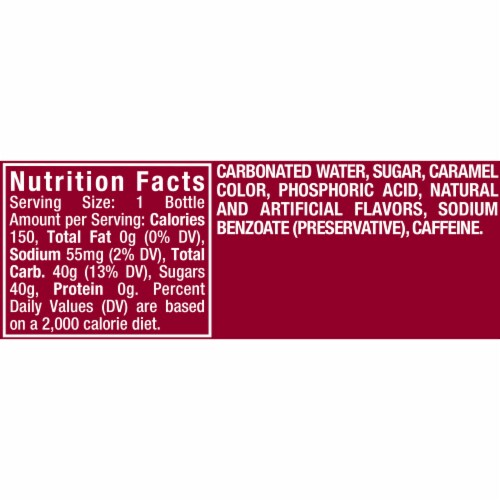 Dr Pepper® with Sugar Soda Bottles Perspective: bottom