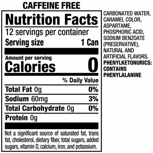 Dr Pepper® ZERO Caffeine Free Soda Cans Perspective: bottom