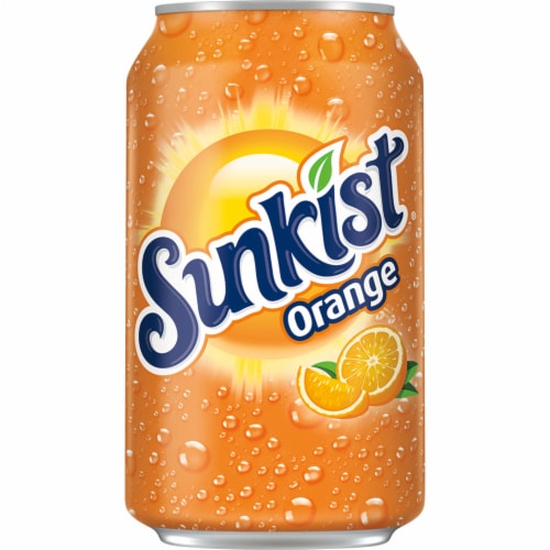 Sunkist® Orange Soda Cans Perspective: bottom