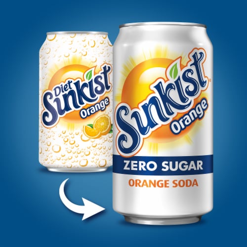 Sunkist® Orange Zero Sugar Soda Cans Perspective: bottom