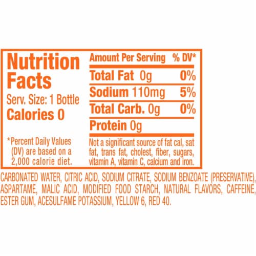 Sunkist Diet Orange Soda Bottles Perspective: bottom