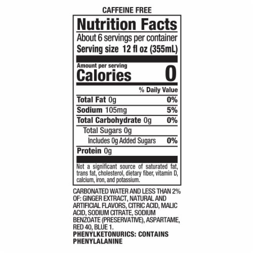 Canada Dry® Zero Sugar Cranberry Ginger Ale Soda Bottle Perspective: bottom