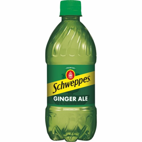 Schweppes Ginger Ale Soda Bottles Perspective: bottom