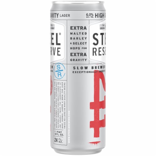 Steel Reserve High Gravity Malt Liquor Single Can Perspective: bottom