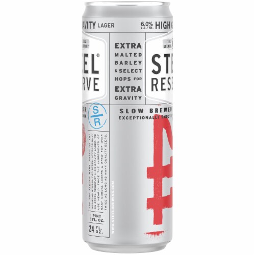Steel Reserve High Gravity Malt Liquor Single Can Perspective: bottom