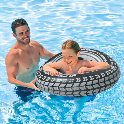 Intex 36 Inch Inflatable Giant Tire Swimming Pool Float Tube for