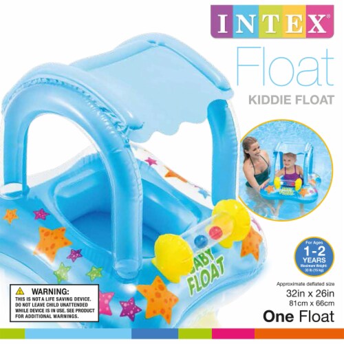 Intex My Baby Float Inflatable Swimming Pool Kiddie Tube Raft | 56581EP Perspective: bottom