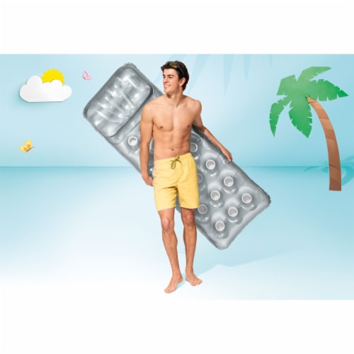 Intex 58894EP 18-Pocket French Mattress Suntanner Pool Lounger Float w/ Headrest Perspective: bottom