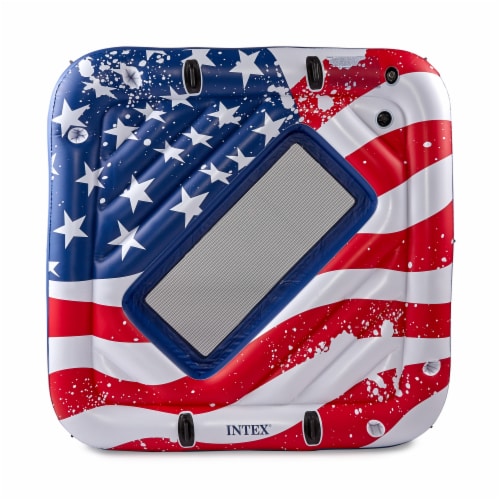Intex 57264VM Inflatable American Flag 2 Person Party Island Lake