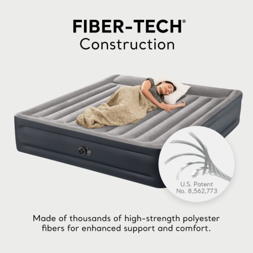 Intex Dura Beam Deluxe Raised Blow Up Air Mattress Bed with Built