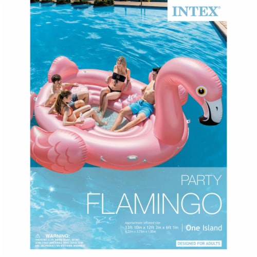 Intex Flamingo Party Inflatable Island Ride On Swimming Pool Float