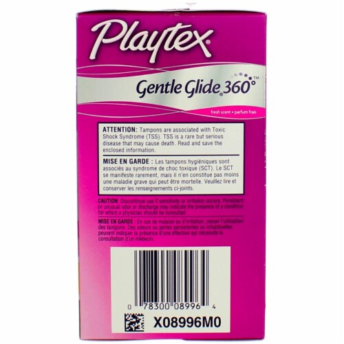 Playtex® Simply Gentle Glide 360 Lightly Scented Regular & Super Absorbency Tampons Multi-Pack Perspective: bottom