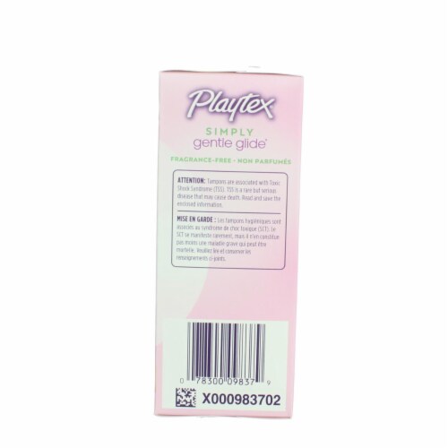 Playtex Gentle Glide Regular Unscented Tampons Perspective: bottom
