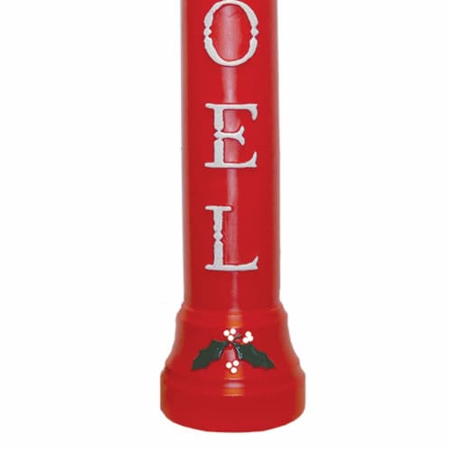 Union Christmas Illuminated Lighted 39 Inch Noel Candle with Cord and Light, Red Perspective: bottom