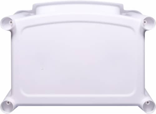 Starplast Stacking Bin - White Perspective: bottom