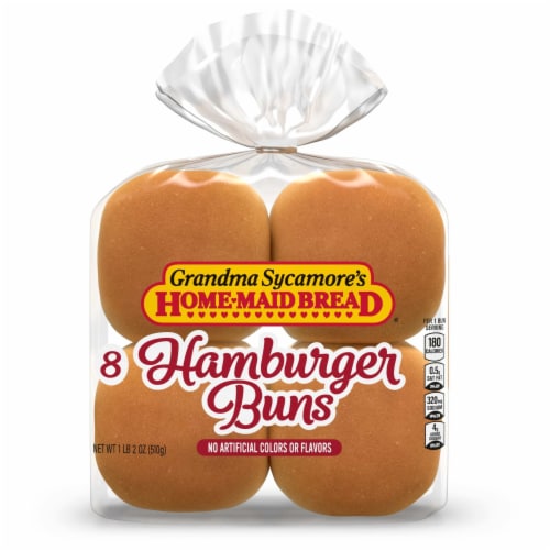 Grandma Sycamore's Plain Hamburger Buns Perspective: bottom