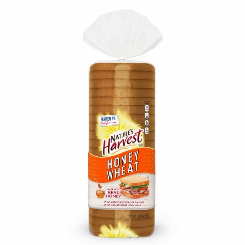 Nature's Harvest Honey Wheat Bread Perspective: bottom