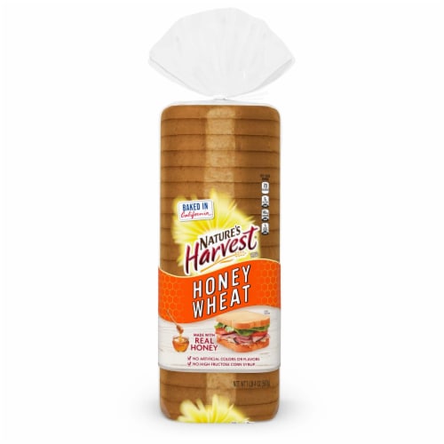 Nature's Harvest Honey Wheat Bread Perspective: bottom
