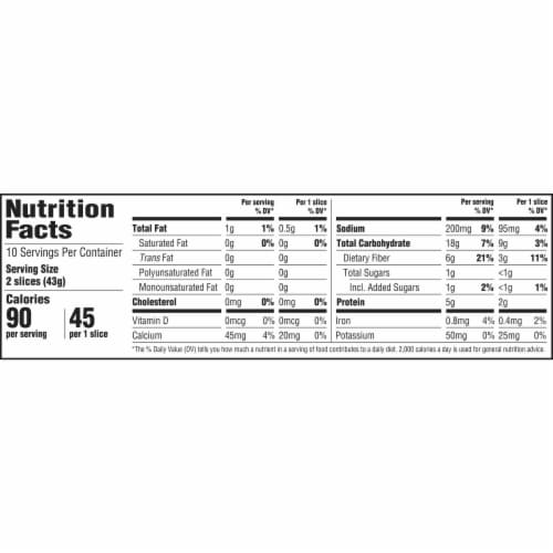 Nature's Harvest Healthy Habits White Made with Whole Grains Bread Perspective: bottom