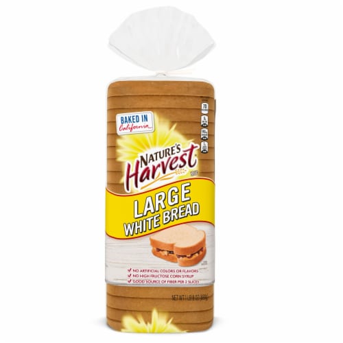 Nature's Harvest Plain Large Bread Perspective: bottom