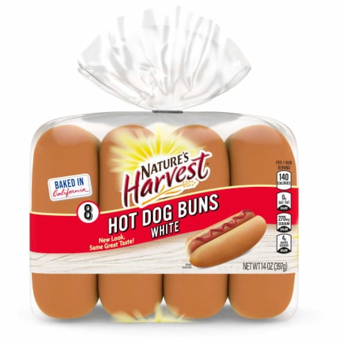Nature's Harvest White Hot Dog Buns Perspective: bottom