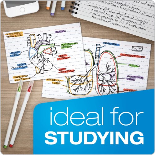 Oxford® Esselte Ruled Index Cards - White Perspective: bottom