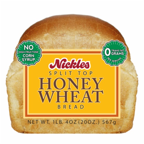 Nickles Split Top Honey Wheat Bread Perspective: bottom