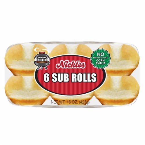 Nickles Deli Center Split Steak Rolls Perspective: bottom