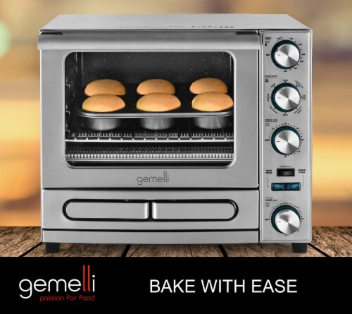 Gemelli Home Oven, Professional Grade Convection Oven with Built-In Rotisserie Perspective: bottom