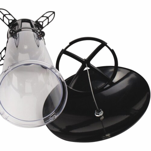 Perky-Pet Squirrel-Be-Gone Max Clear Plastic Bird Feeder with Flexports Perspective: bottom