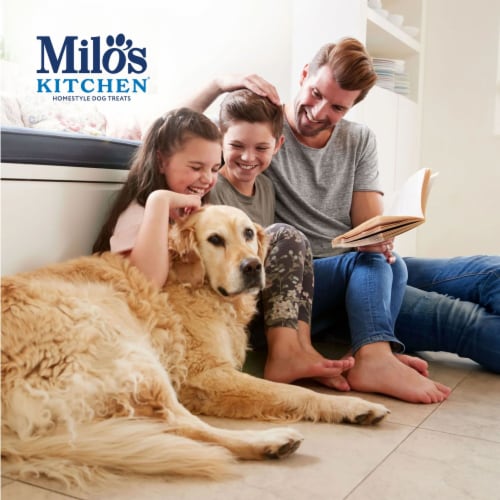 Milo’s Kitchen Chicken & Apple Sausage Slices Dog Treats Perspective: bottom