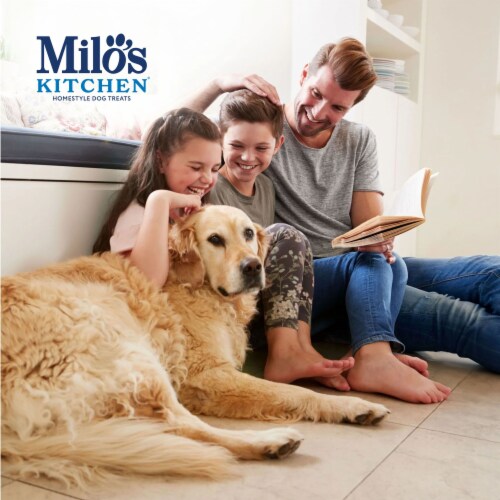 Milo's Kitchen Beef Sausage Slices With Rice Dog Treats Perspective: bottom
