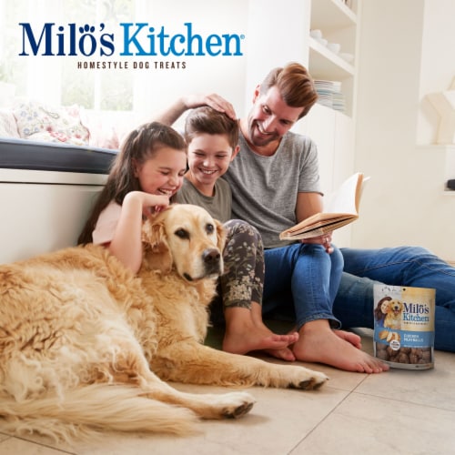 Milo’s Kitchen Chicken Meatballs Dog Treats Perspective: bottom