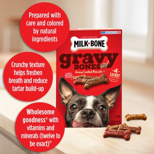 Milk-Bone® Gravy Bone™ Gravy Coated Biscuits Perspective: bottom