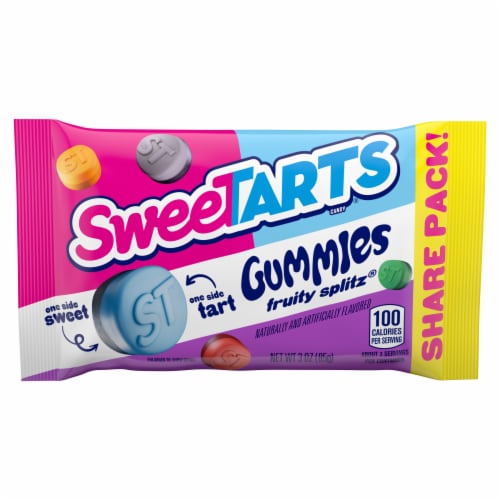 Sweetarts Gummy Fruity Splitz Pouch Perspective: bottom