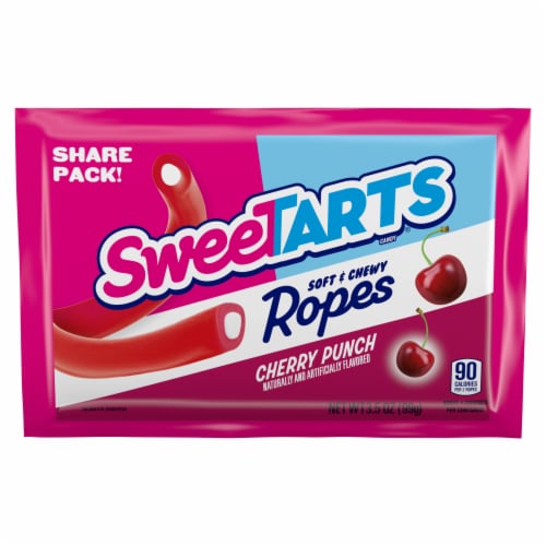 SweeTARTS Cherry Punch Ropes Candy Perspective: bottom