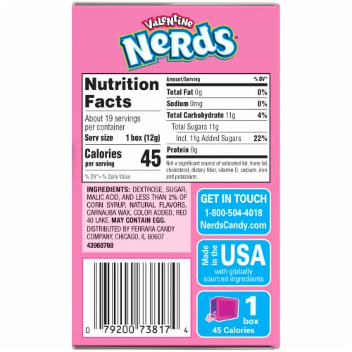 Nerds® Valentine Candy and Card Kit Perspective: bottom