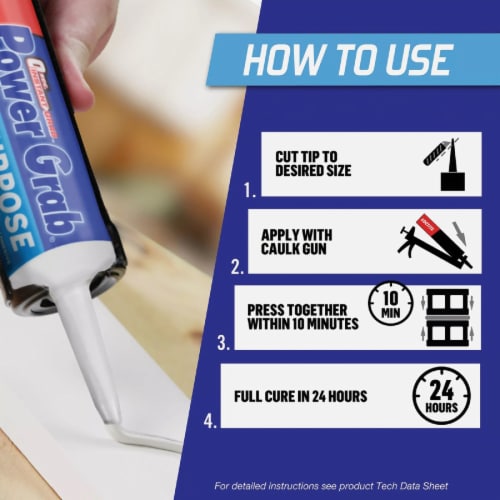 LOCTITE® Power Grab® All-Purpose Construction Adhesive Perspective: bottom