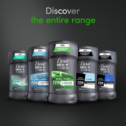 Dove Men+Care Extra Fresh Men's Antiperspirant Deodorant Stick Perspective: bottom