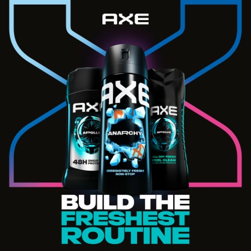 Axe Men's Body Spray Deodorant Anarchy Dark Pomegranate & Sandalwood Aluminum Free Perspective: bottom