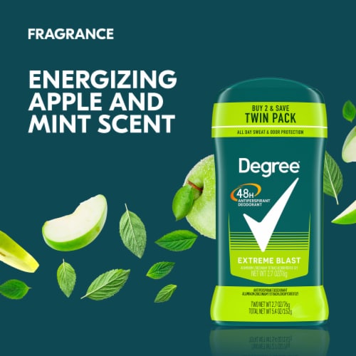 Degree Men Original Protection Extreme Blast Antiperspirant Deodorant Perspective: bottom